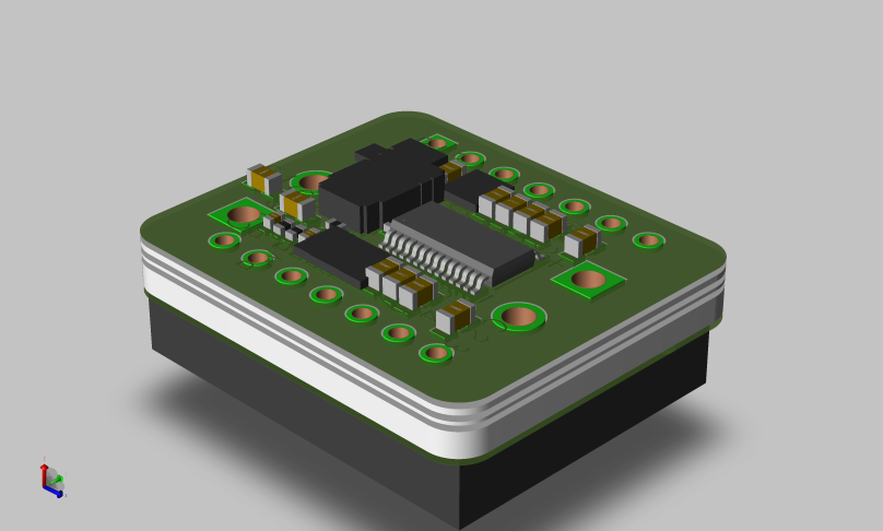 Universal IoT Smart Motor Driver Module — 3D render